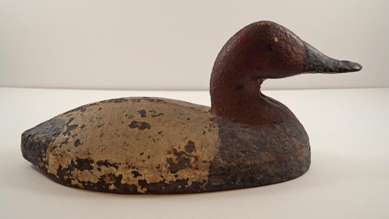 Canvas Back Duck Cast Iron Sink Box Hunting Decoy (1 of 9)