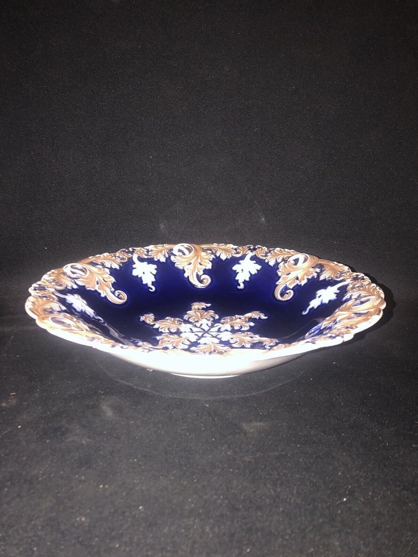 Meissen Cobalt Bowl: It measures 11” x 2 1/4” and is marked. It has no chips, cracks or repairs Shipping: Domestic: Flat-rate of $20.00 to anywhere within the contiguous U.S. International: Foreign shipping ra