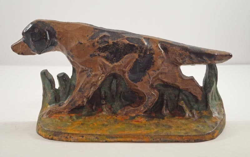 English Setter Dog Cast Iron Hubley Doorstop (1 of 6)