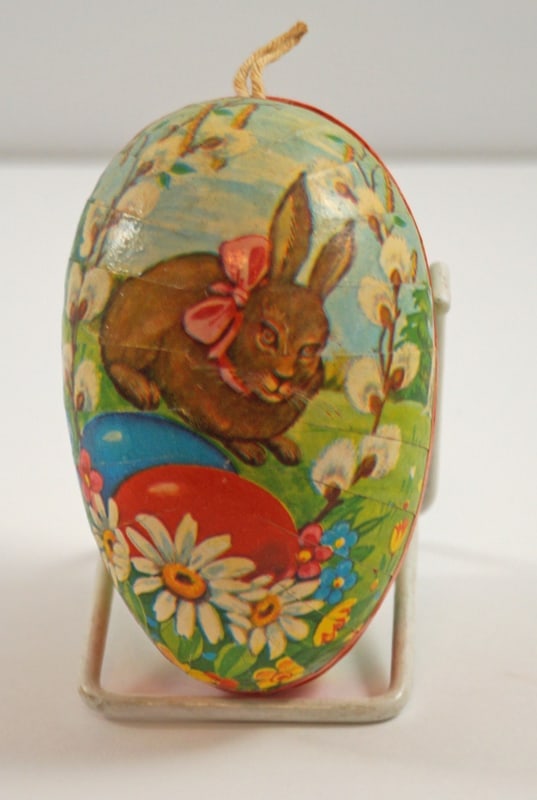 German Paper Mache Easter Egg Candy Container #9 (1 of 6)