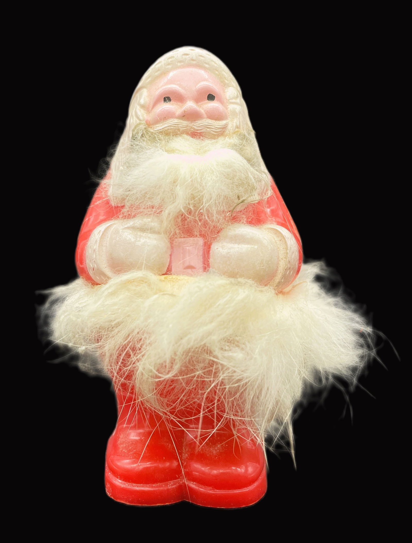1950'S PLASTIC SANTA CLAUS RATTLE TOY (1 of 8)