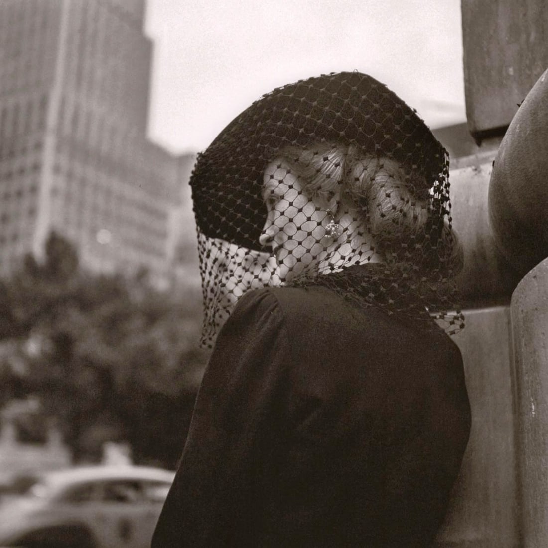 VIVIAN MAIER - Untitled, (Woman with Hat): Artist: VIVIAN MAIER Print Title: Untitled Medium:Duotone Photolithograph Printed 2010’s in China Image size (inches) approx. 9 x 9” Additional Information: COAs included on all piece Rese