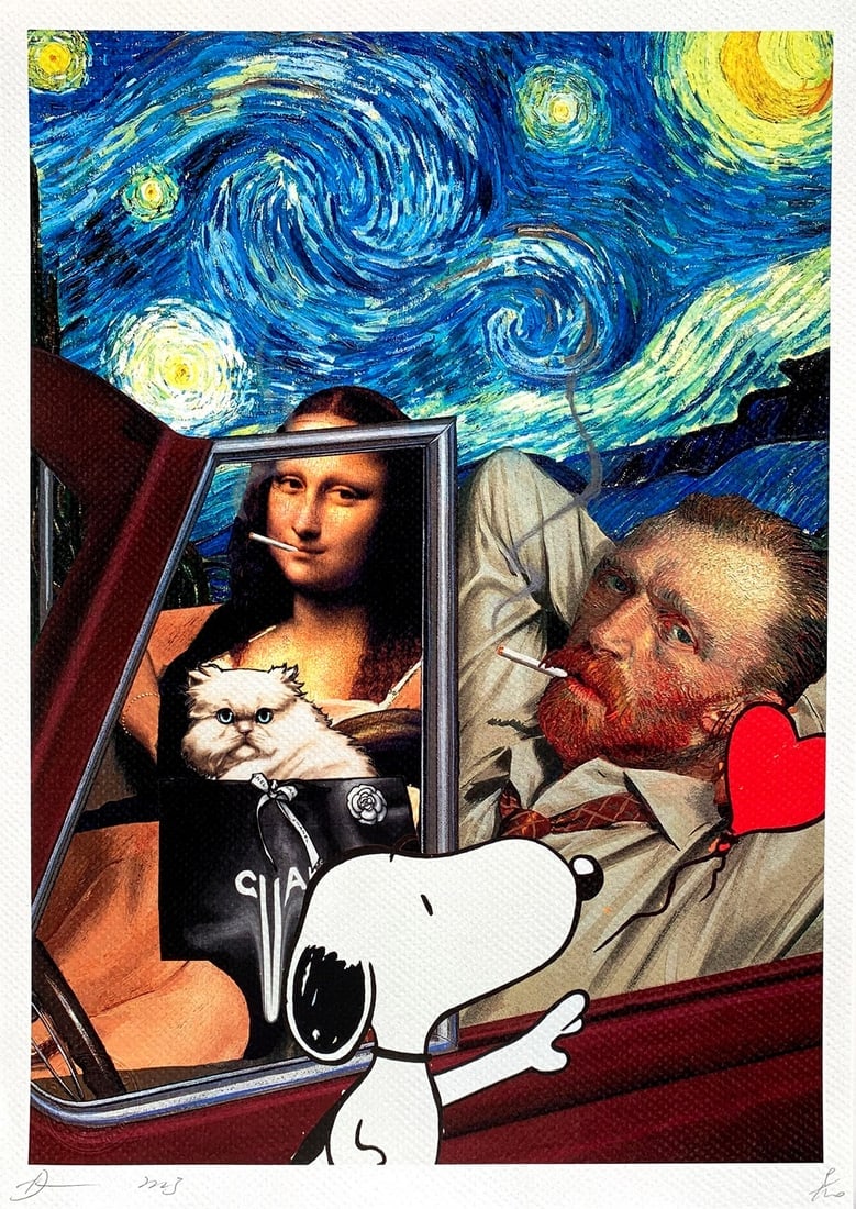 Death Nyc Van Gogh Mona Lisa Snoopy