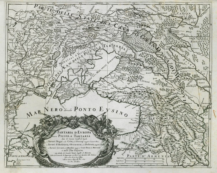 Tartaria d'Europa overo Piccola Tartaria. Little Tartary. Ukraine ROSSI 1684 map (1 of 1)