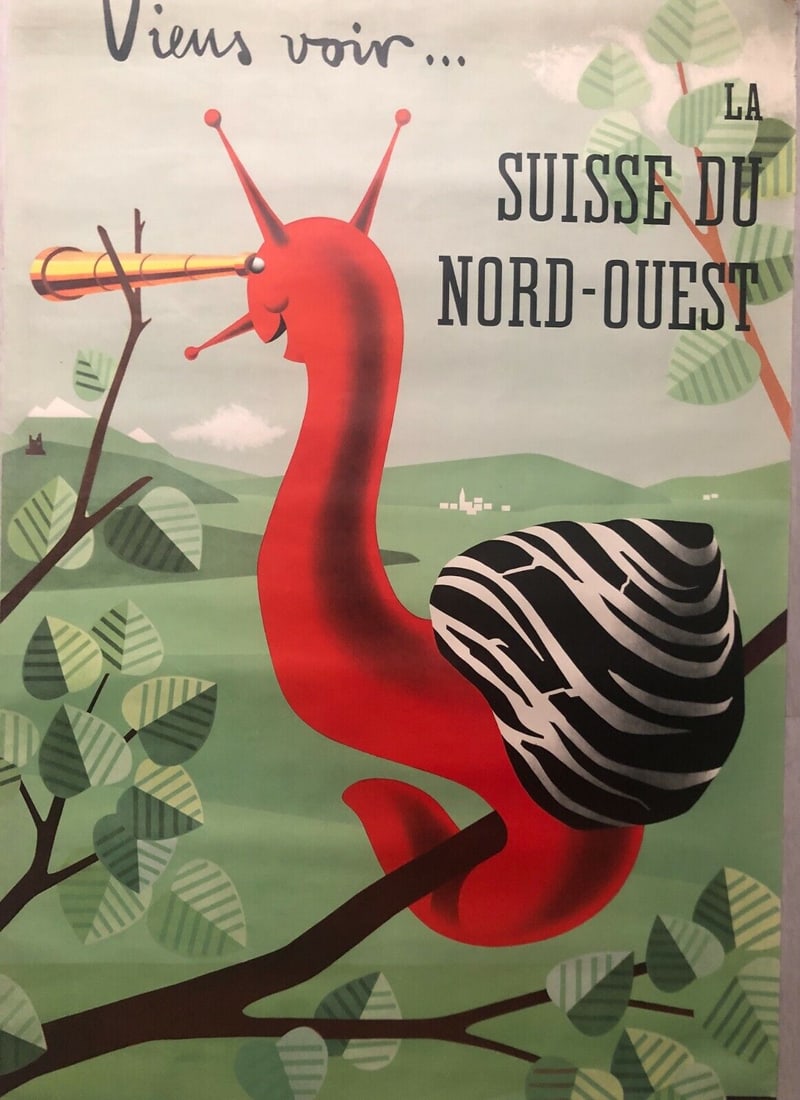 Vintage Poster By Peter R. AFFOLTER, La Suisse Du Nord-Ouest Circa 1950: Title: Vintage Poster By Peter R. AFFOLTER, La Suisse Du Nord-Ouest Circa 1950 Description: Viens voir... la Suisse du Nord-Ouest Les cantons du Jura : Argovie, Bâle-Campagne, Bâle-Ville, So