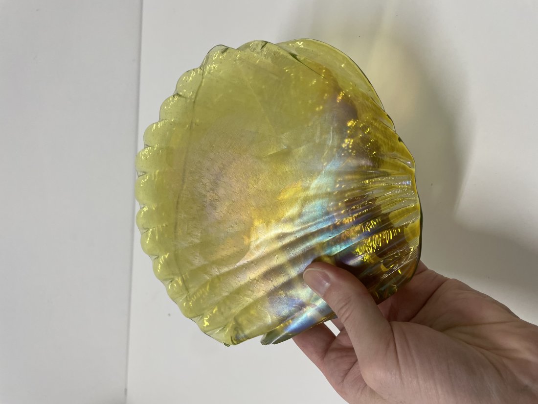 Tiffany Studios Favrile glass large Tile uncut (1 of 5)