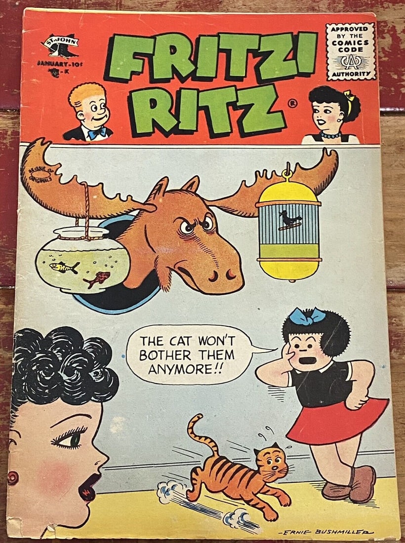 Fritzi RitzVol. 2 #50 Jan. 1957- St John - Boarded VG/F - Peanuts - Rare Issue! (1 of 13)
