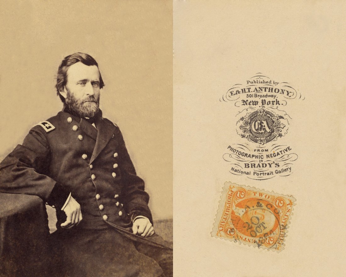 1864, GENERAL ULYSSES S. GRANT (18TH U.S. PRESIDENT), BY MATTHEW BRADY: TITLE: 1864, GENERAL ULYSSES S. GRANT (18TH U.S. PRESIDENT), BY MATTHEW BRADY ARTIST/SOURCE: MATTHEW B. BRADY MEDIUM: CONTEMPORARY PHOTOLITHOGRAPH DATE/PERIOD: 1864 DIMENSION [INCHES]: 10 x 8 ORIGIN: 