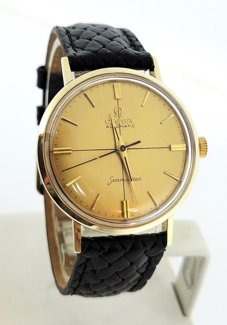 Vintage Mens 14k OMEGA SEAMASTER Automatic Watch Cal.550 LL6590-1 EXLNT SERVICED (1 of 14)