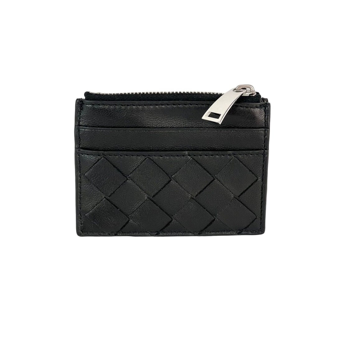 Bottega Veneta Intrecciato Black Leather Credit Card Case (1 of 8)
