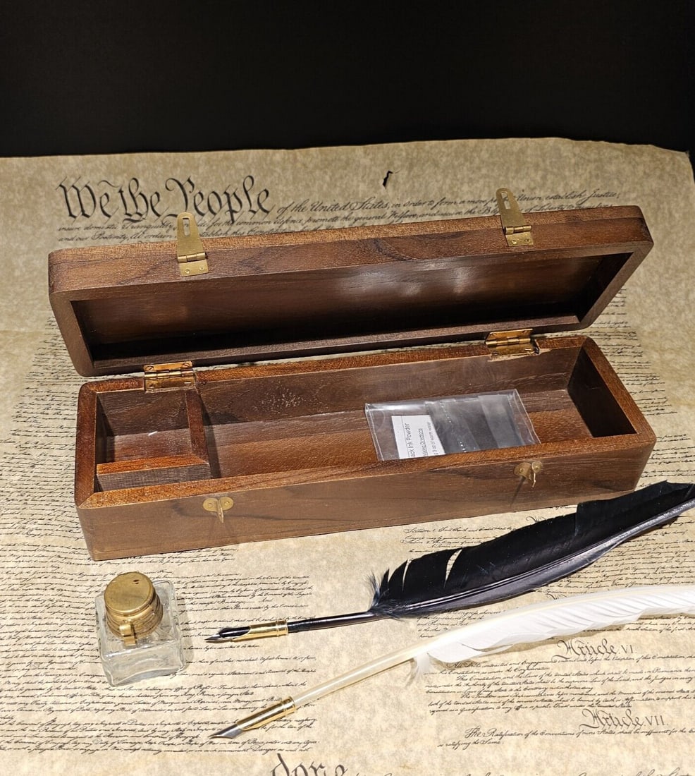 Wood Writing Set Desk Box (1 of 6)