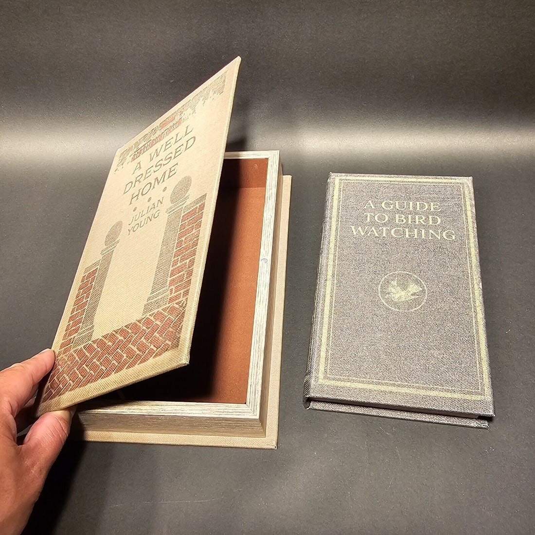 2 Faux Book Secret Storage Boxes (1 of 17)