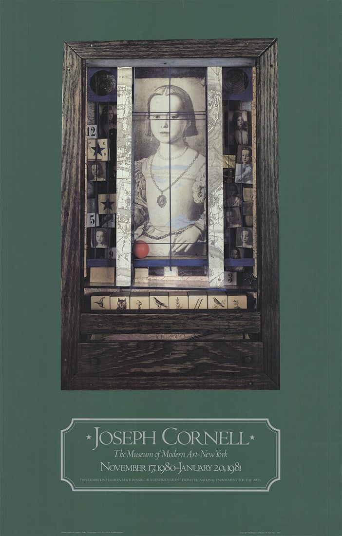 Joseph Cornell - Untitled (Medici Princess) - 1980 Mixed Media 39" x 25": Untitled (Medici Princess) by Joseph Cornell, 1980 Unsigned Mixed Media. Paper size is 39 x 25 inches, with an image size of 25.5 x 16 inches. The Mixed Media is from an unknown edition size. and is n