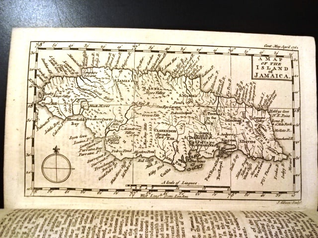 1762 Gentlemans Magazine Map West Indies (1 of 3)