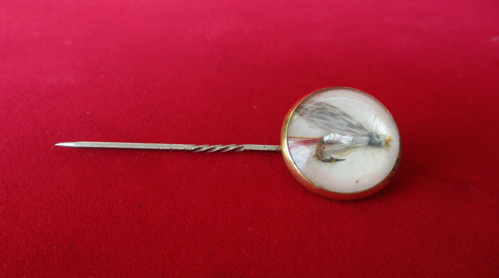 Antique Fishing Lure - Under Glass - Stick Pin (1 of 5)