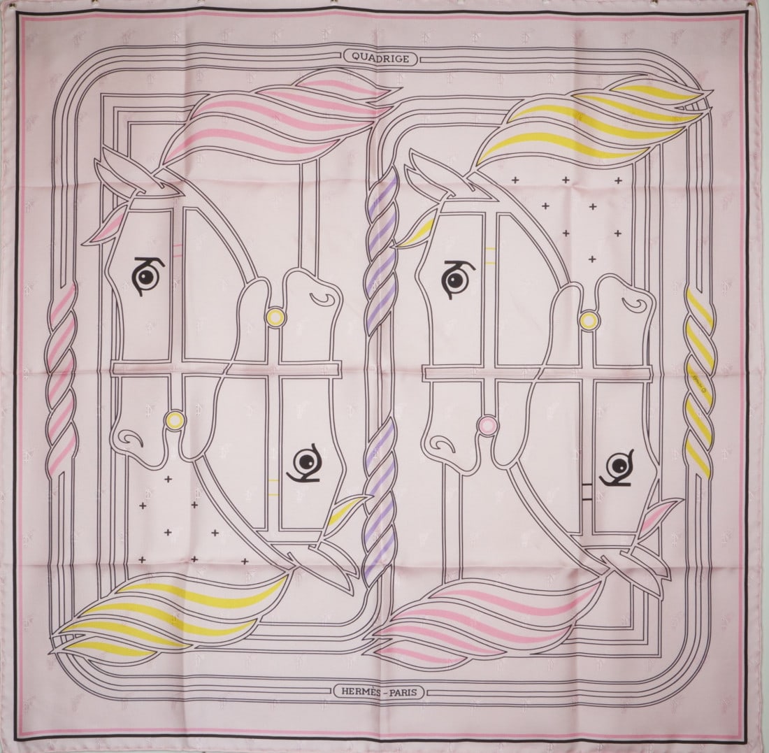 Hermes Scarf/Foulard - Quadrige en Fil - Excellent condition (1 of 8)