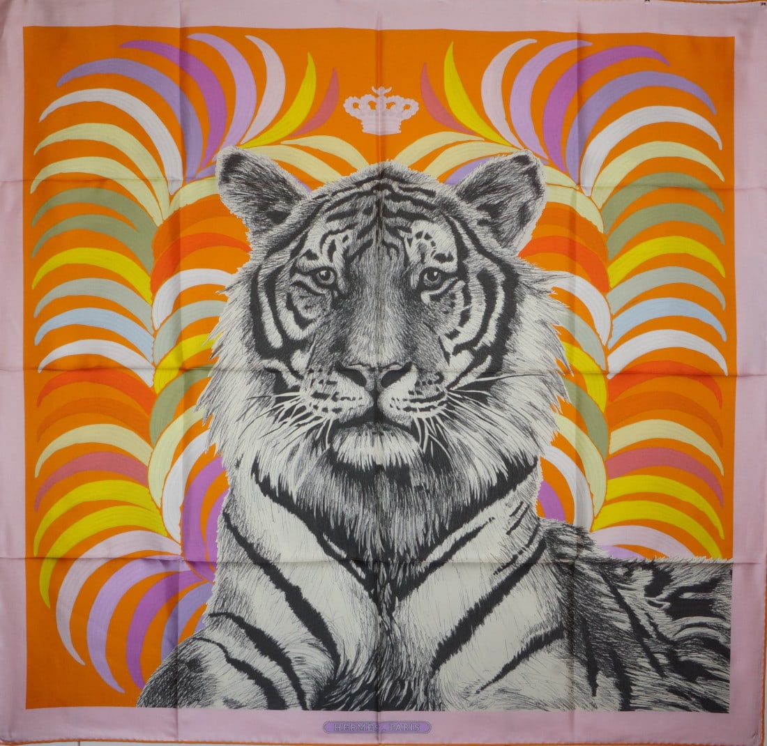 Hermes Scarf/Foulard - Tigre Royal - Double Face - New with tags (1 of 12)