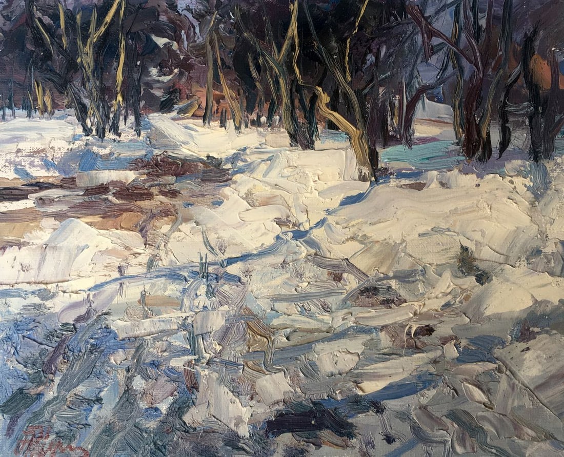 Oil painting March day Alexander Nikolaevich Cherednichenko (1 of 11)