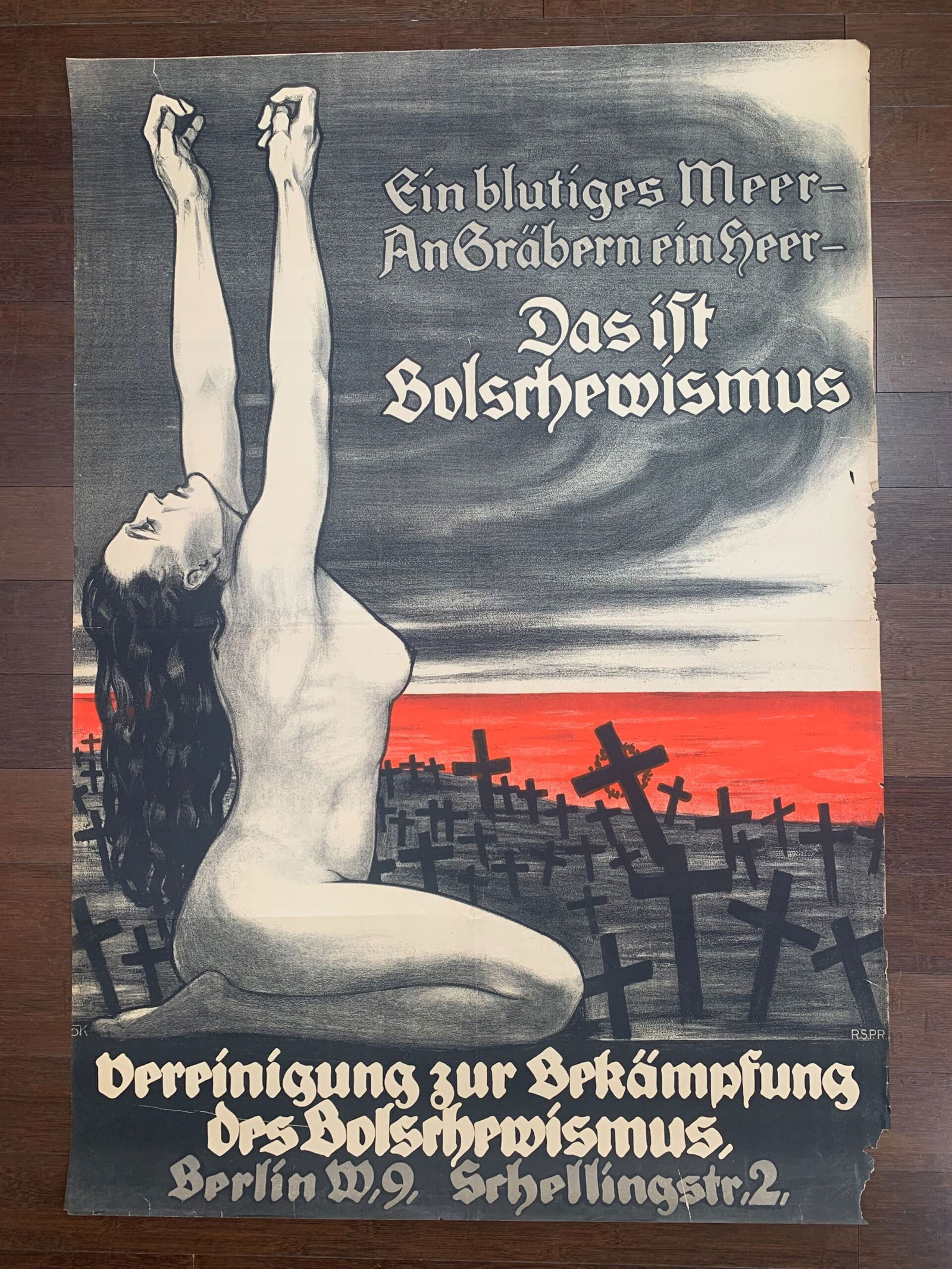 Das ist Bolschewismus - Art by Kursell (1919) 32x46.7 German Anti-Socialist Poster (1 of 5)