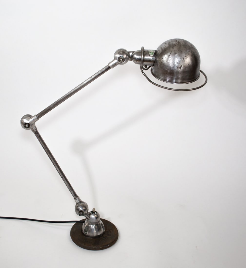 FRENCH INDUSTRIAL MODERNIST TASK LAMP DOMECQ 2 Arms (1 of 4)