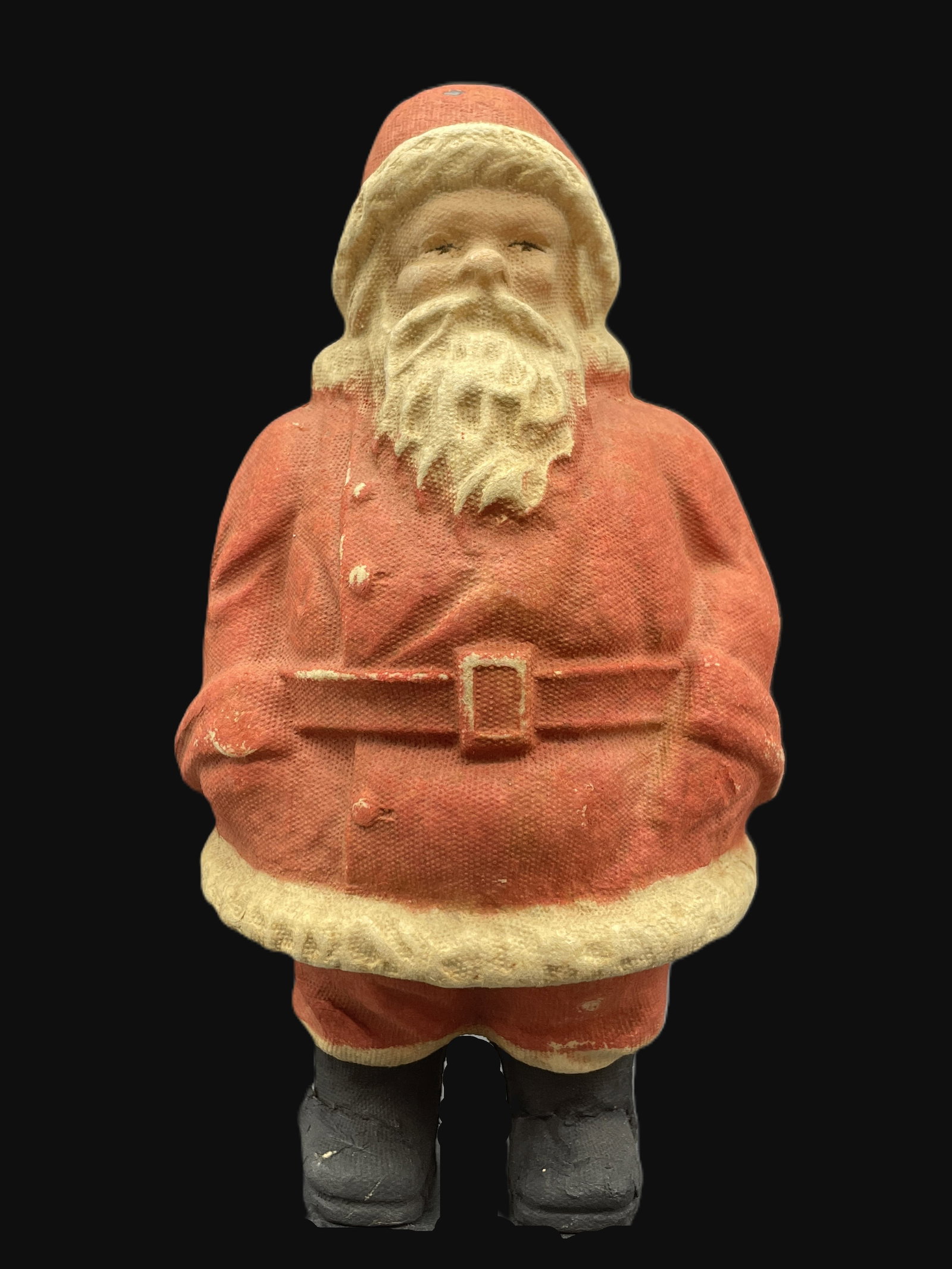 VINTAGE PAPER MACHE PULP EGG CARTON SANTA CLAUS (1 of 8)