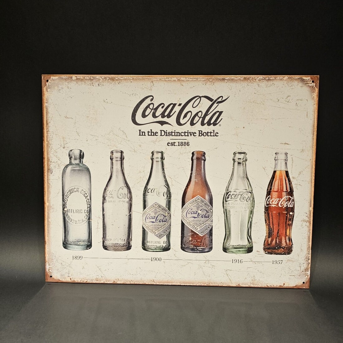 16" Metal Coca Cola Soda Bottle Sign (1 of 8)