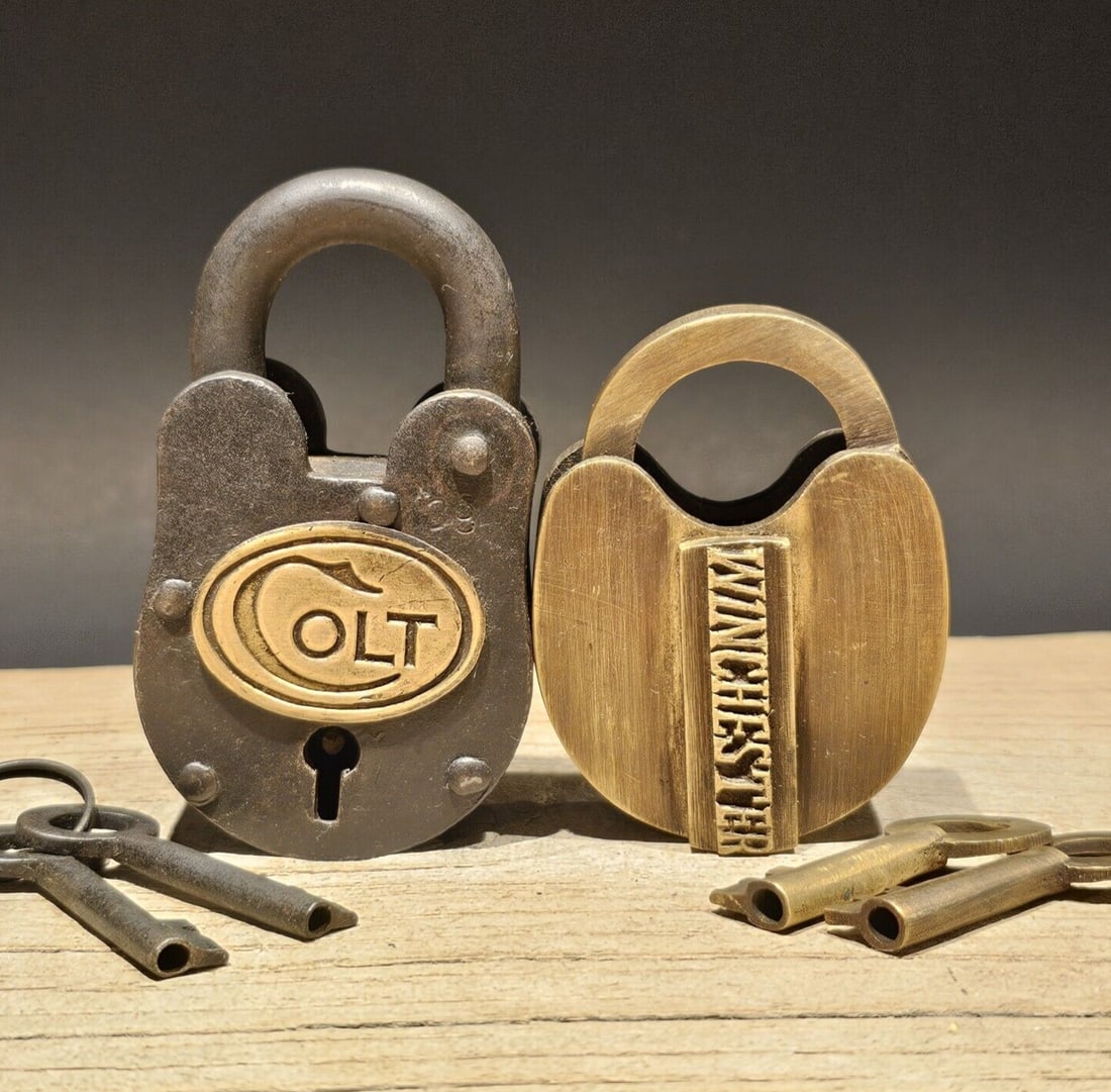 2 Ammo Box Padlock Locks Colt Winchester Set (1 of 18)