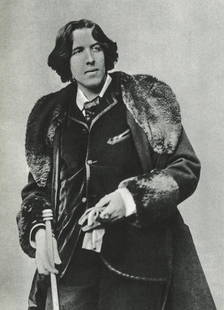 NAPOLEON SARONY - Oscar Wilde: Artist: Napoleon Sarony Title: Oscar Wilde Medium: Sheet Fed Gravure, 1960, Germany Dimensions: 4.3x6" Description: Heat Wax Mounted on 8.5x11" Conservation Board Artist Bio: Napoleon Sarony (1821 - 1