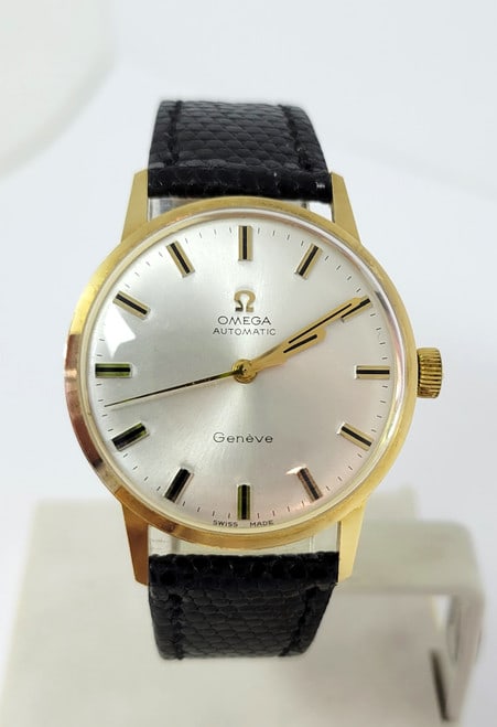 Vintage Solid 18k Gold OMEGA GENEVE Automatic Watch 1960s Cal.552* EXLNT SERVICE (1 of 12)