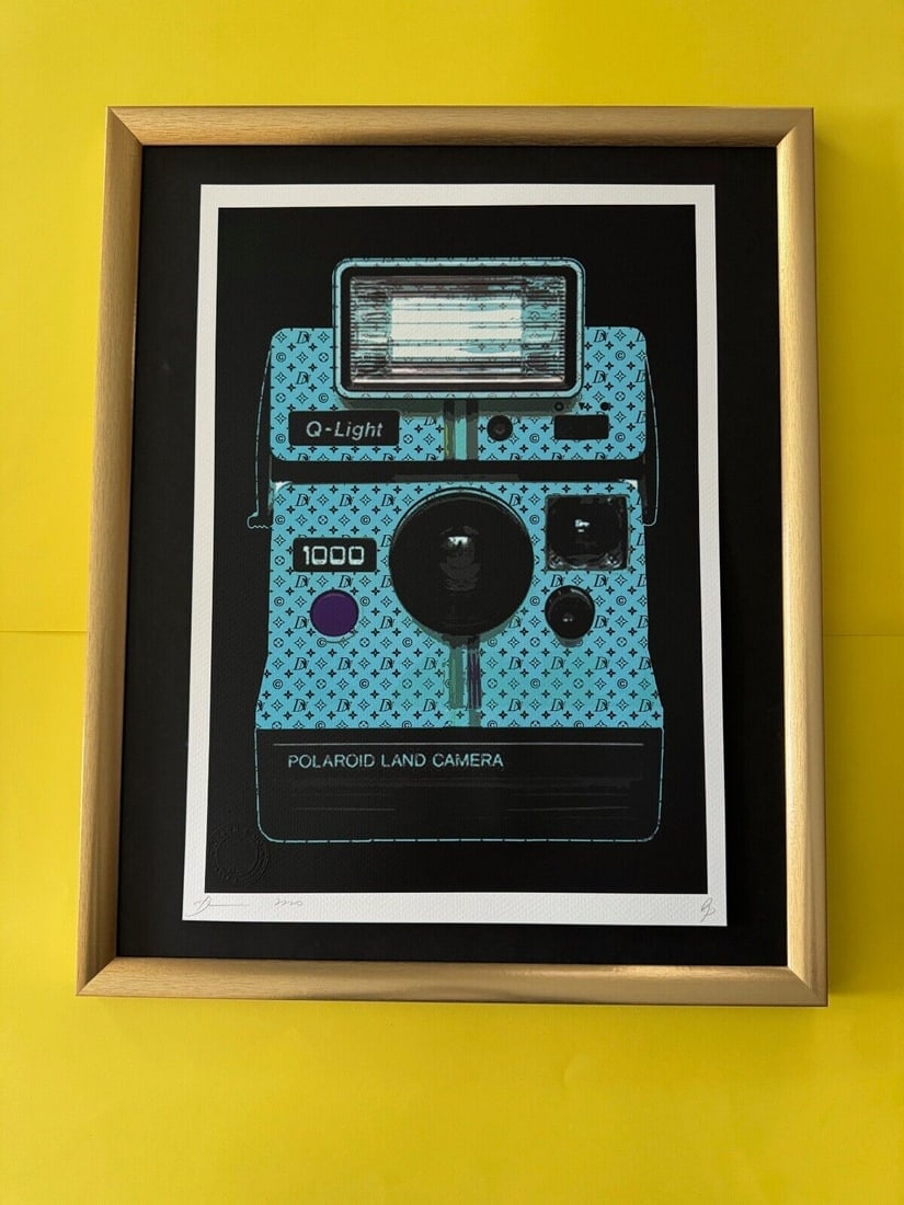 DEATH NYC Hand Signed LARGE Print Framed 16x20in COA POLAROID CAMERA Pop Art @ (1 of 6)