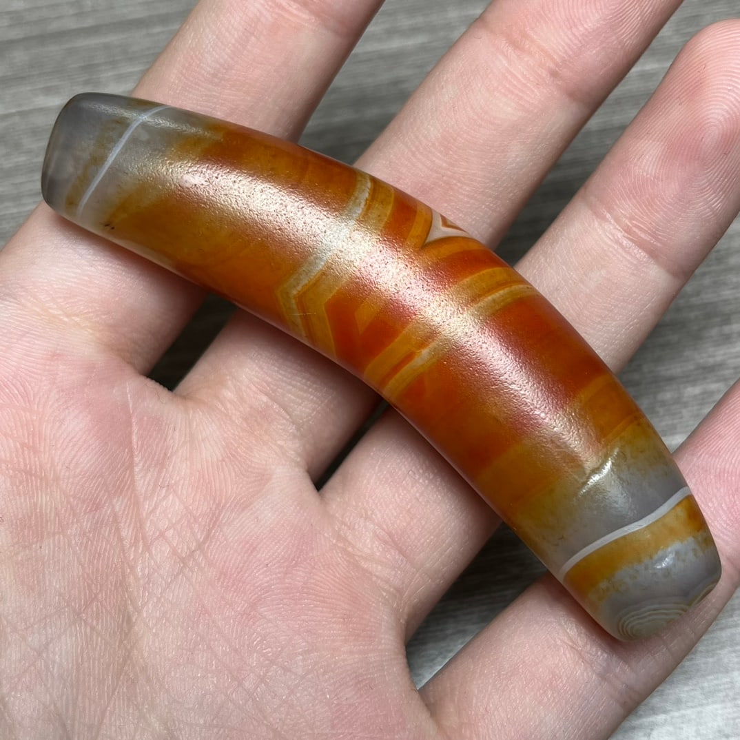 Beautiful Chinese DZI Agate Lucky Pendant (1 of 9)
