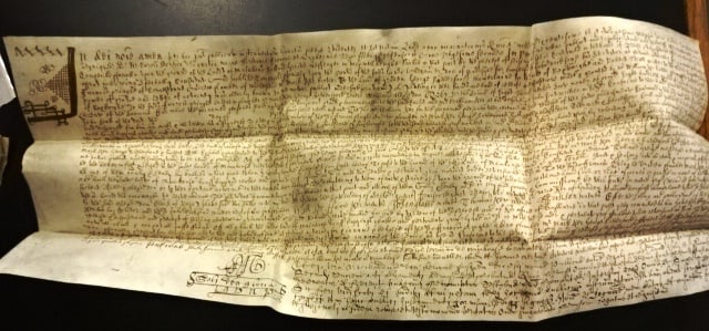 1680 Vellum Scottish Deed Nicely Penned (1 of 4)
