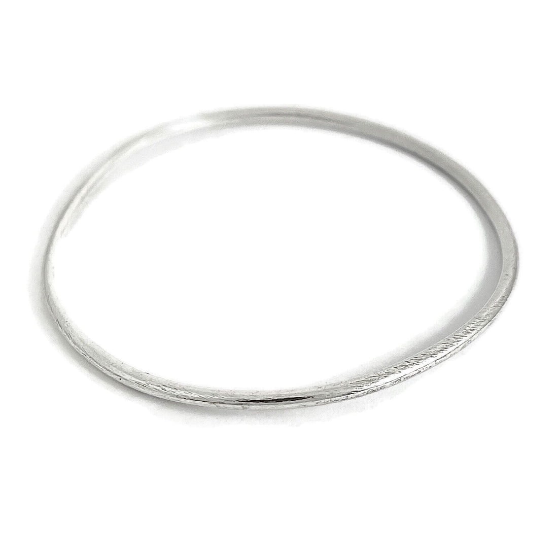 Vintage Bangle Bracelet 925 Sterling Silver 8 Inches, 5.74 Grams (1 of 6)