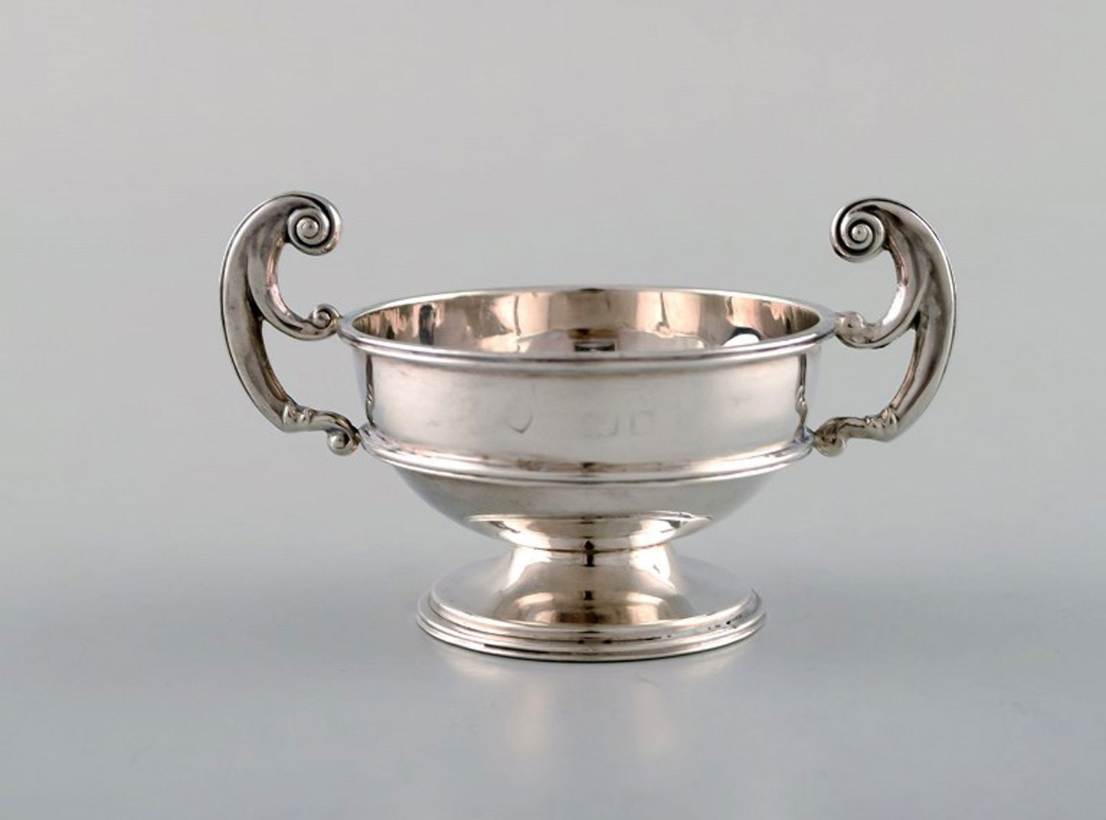 Birmingham, England. Antique silver salt cellar. Neoclassical style. Dated 1902/03. (1 of 5)