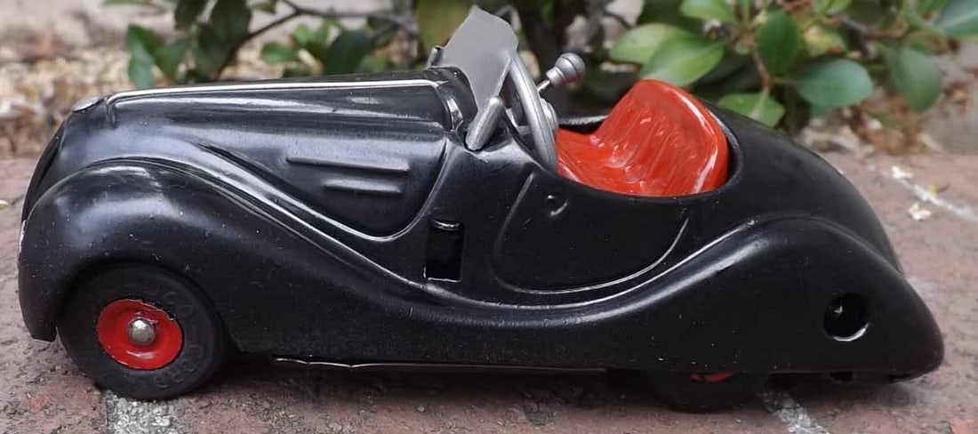 Schuco Examico 4001, BMW 328 car, Made in Germany,windup, rack and pinion steering, 4 speeds (1 of 5)