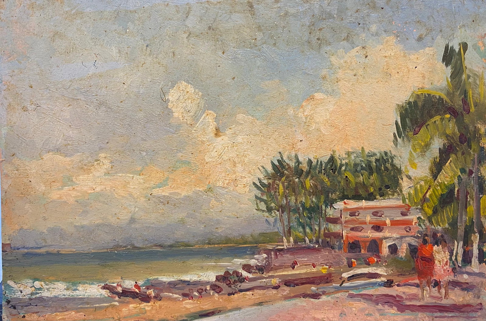MAURICE MAZEILIE FRENCH IMPRESSIONIST OIL - EXCOTIC MEXICO LANDSCAPE (1 of 18)