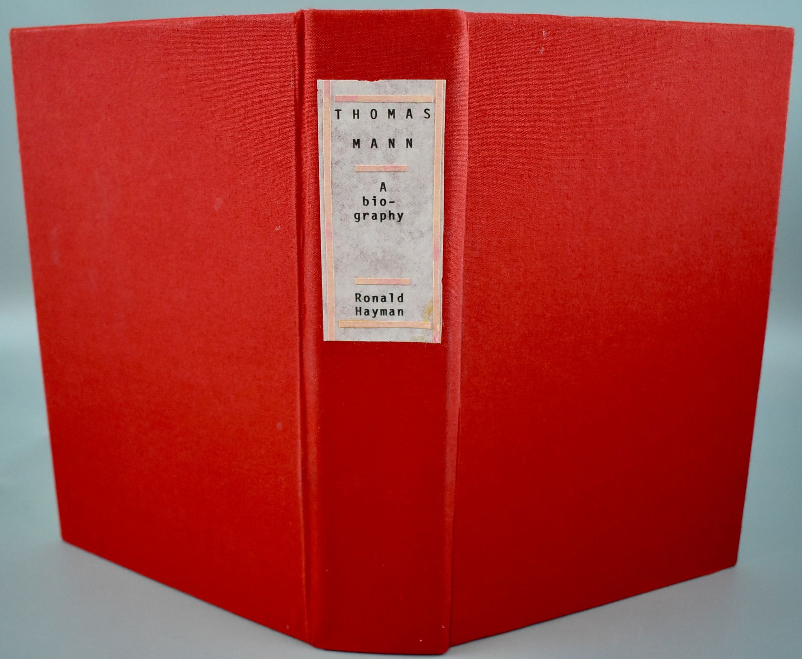 Thomas Mann – A Biography – 1997: Title: Thomas Mann – A Biography – 1997 Description: Thomas Mann – A Biography – 1997 . By: Ronald Hayman. Publisher: Bloomsbury Publishing - London. Printed in Great Britain b