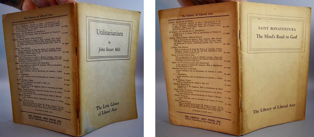 Utilitarianism – 1953 & The Mind’s Road to God - 1953 Saint Bonaventura (1 of 11)