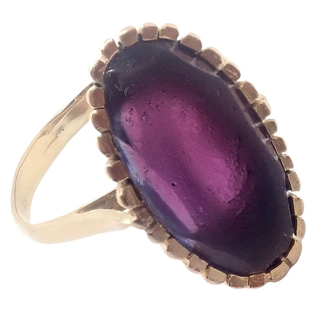 Vintage Estate 18k Yellow Gold Amethyst Ring (1 of 10)