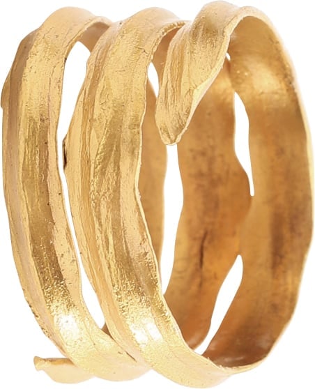 VIKING COIL RING, 9TH-10TH CENTURY, SIZE 11 ¼ (1 of 5)