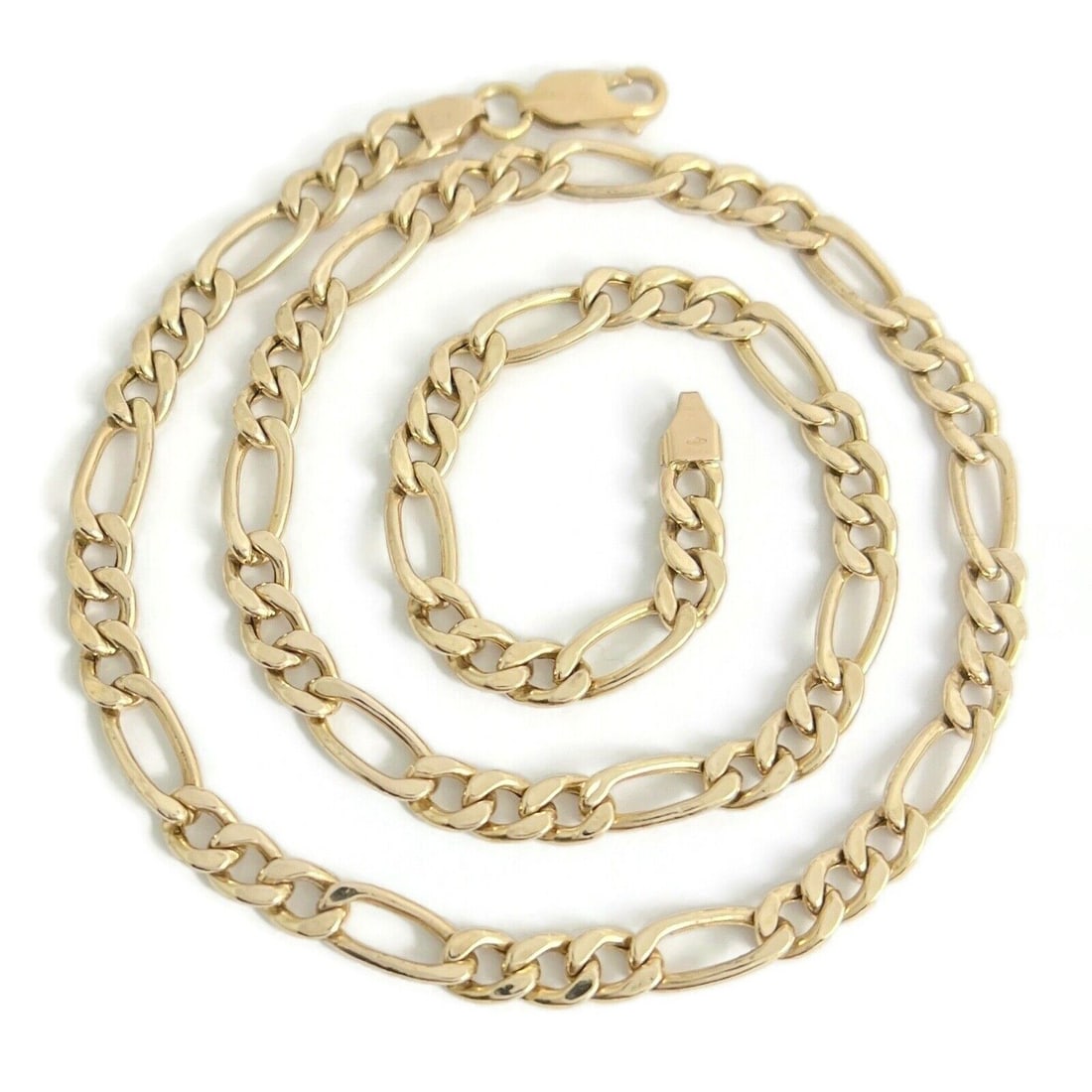 Figaro Chain Link Necklace 10K Yellow Gold, 18.5 Inches, 5.8 mm, 12.67 Grams (1 of 5)