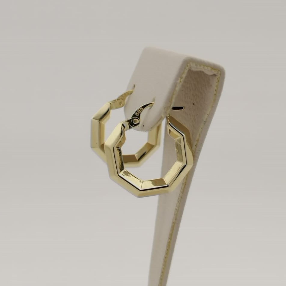 14K 585 Yellow Gold Earrings,Women Earrings: Title: 14K 585 Yellow Gold Earrings,Women Earrings Description: 14K 585 Yellow Gold Earrings,Women Earrings Condition:New -Weight:1.83g -Size:0.70x0.74 inch (18x19mm) With Gift Box Express Shipping.Ca