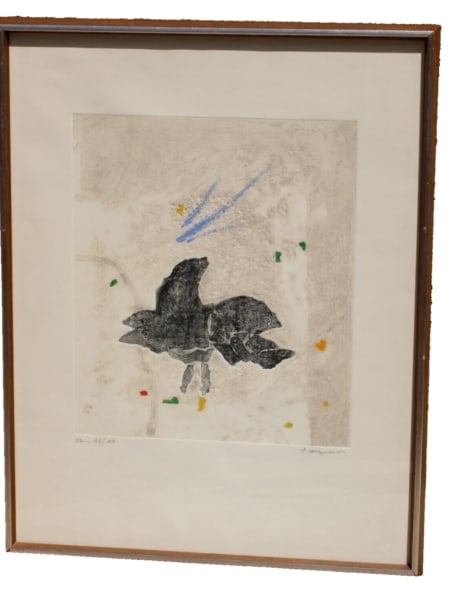 JAMES COIGNARD Hormis Les Prisons (Sonet 152) 1973 S/N color carborundum gravure (1 of 5)