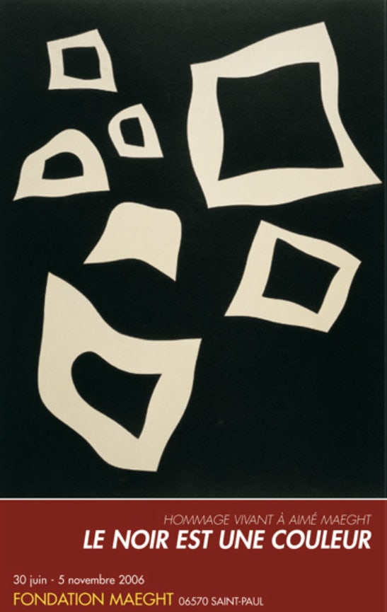 Jean Arp, Poster Constellation 7 blanches sur noir: Artist: Jean Arp Country: France Title: Constellation 7 (blanches sur noir) Medium: Print Poster Published: 2006 by Maeght, France Paper Size: 32.50 x 20 inch Condition: Fine Please note that this lot