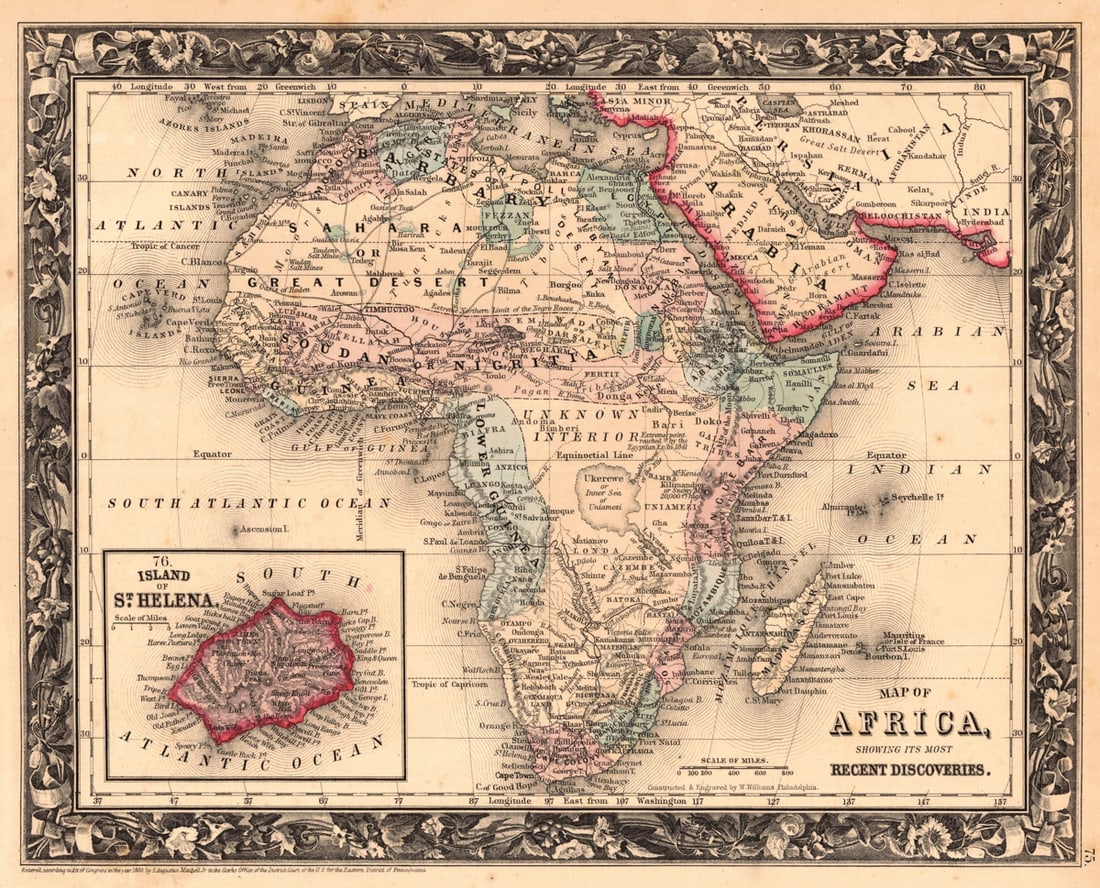 Map of Africa, Showing Its Most Recent Discoveries. (1 of 1)