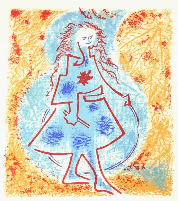 Masson Une Etoile du craie-1 1973 Original lithograph signed & numbered Framed: Artist: Andre Masson Country: France Title: Une Etoile du Craie - 1 Medium: Original Lithograph Marks: Signed & numbered in pencil XVII / XXI Paper: Japon Nacre 10.5 x 9 inch Provenance: Suite Une