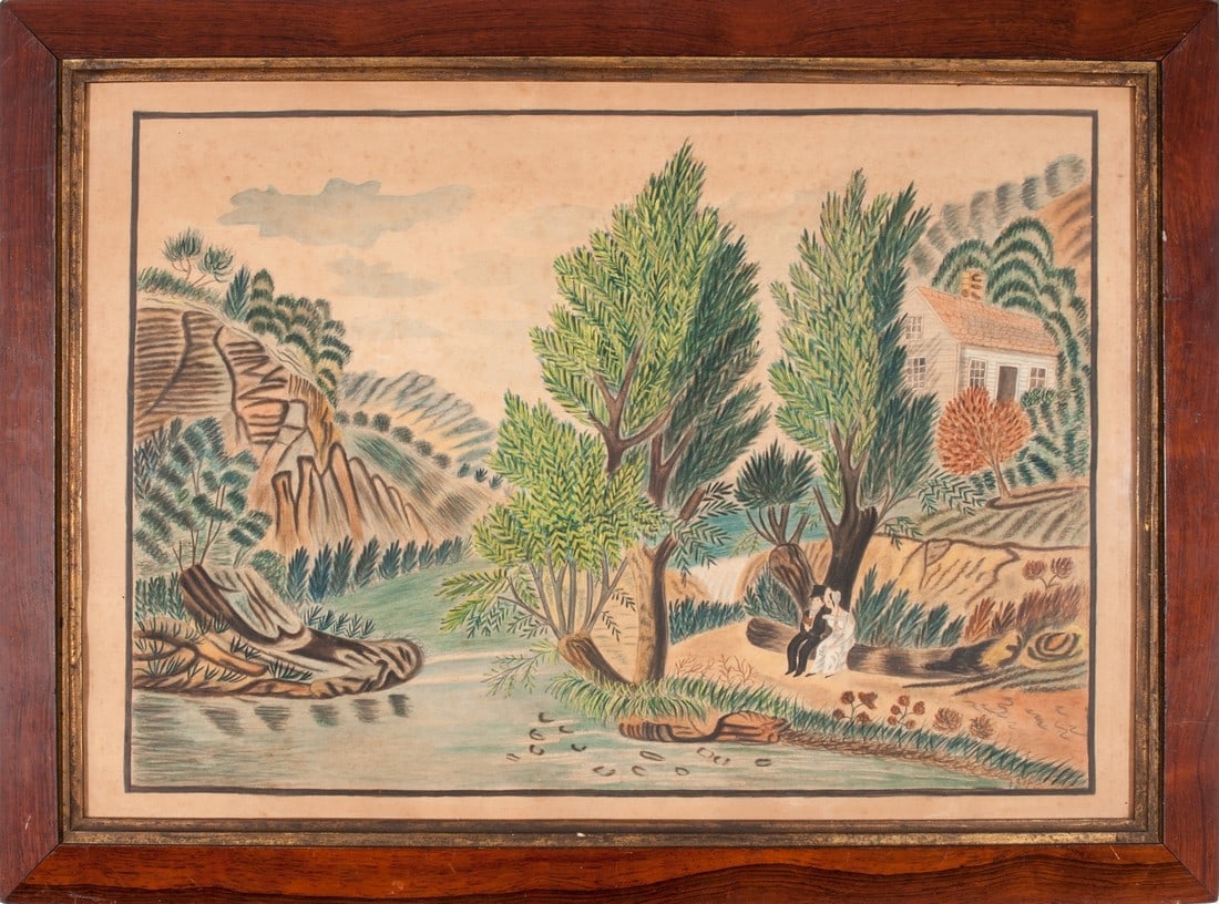 Folk Art Painting, Jane Helena Manley (1 of 2)