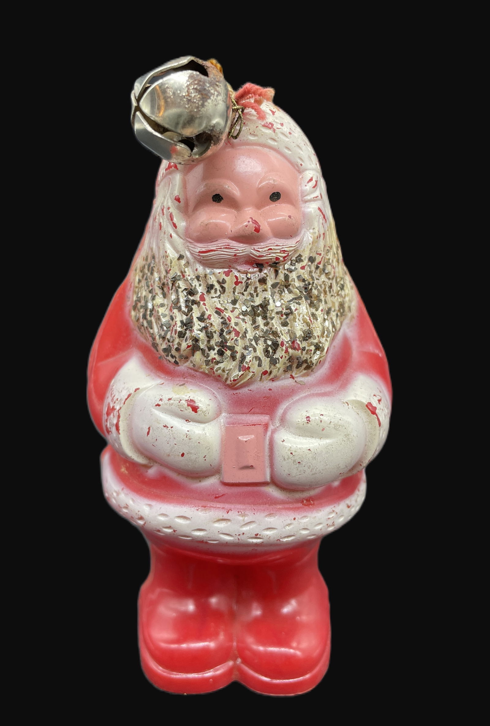 1950's Plastic Bell Santa USA (1 of 8)