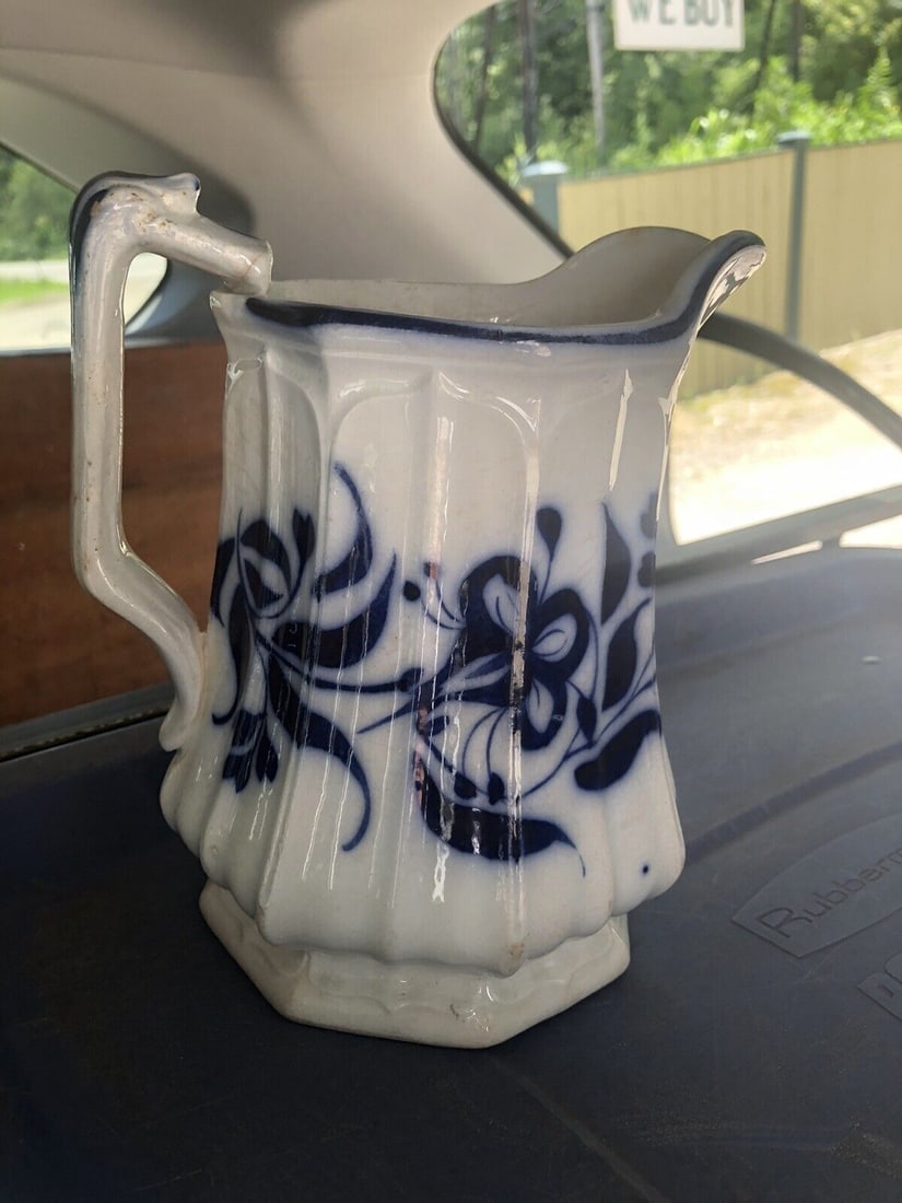 Flow Blue Brushstroke Pitcher (1 of 6)