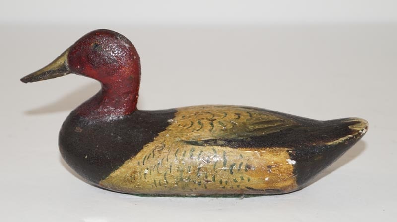 Canvas Back Duck Decoy Iron Paperweight J. Holly (1 of 7)